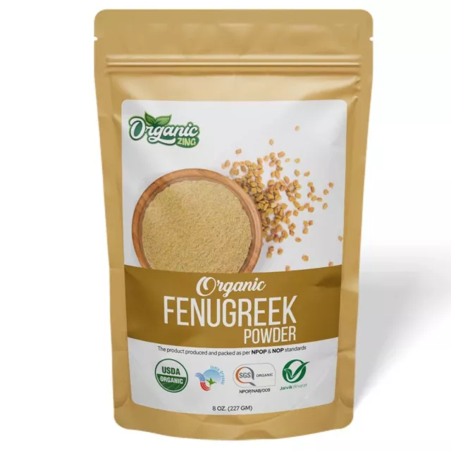 Organic Zing Biologique Fenugrec Poudre 227gm Paquet