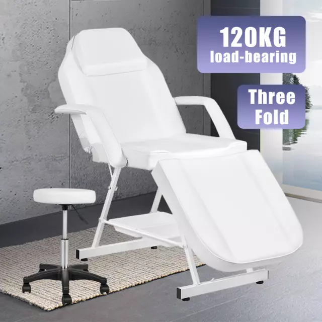 Portable Massage Table Fold Beauty Therapy Bed Chair Waxing Black White Coffee