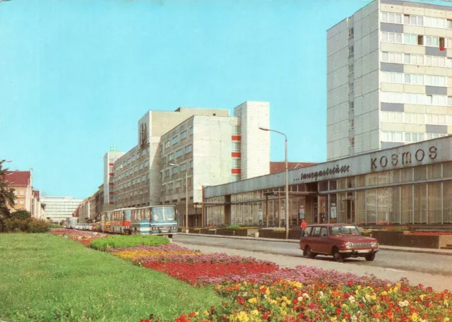 AK Berlin, Treptower Straße, Busse, Oldtimer, 1983 (Nr. 1988)