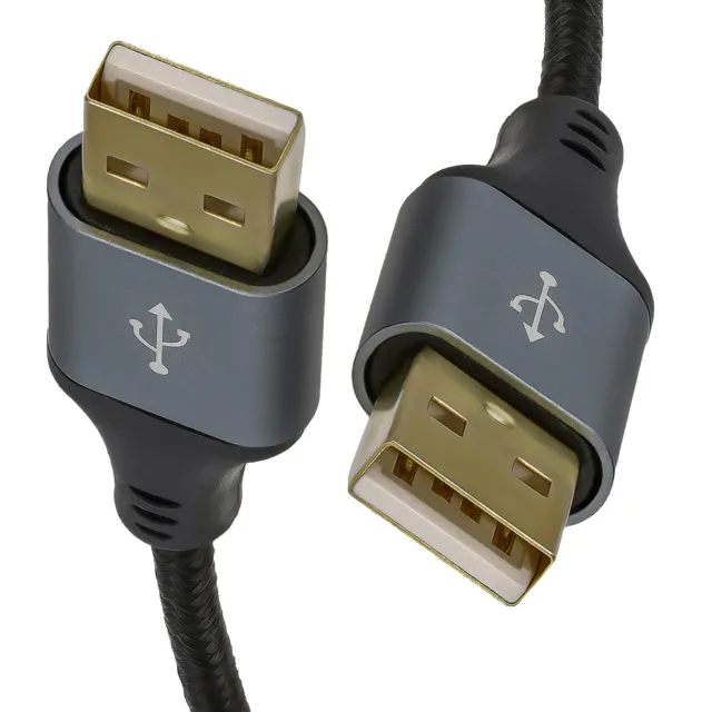 Pro Metall USB 24AWG A Stecker Zu High Speed Abgeschirmtes Geflochten Kabel 1m/