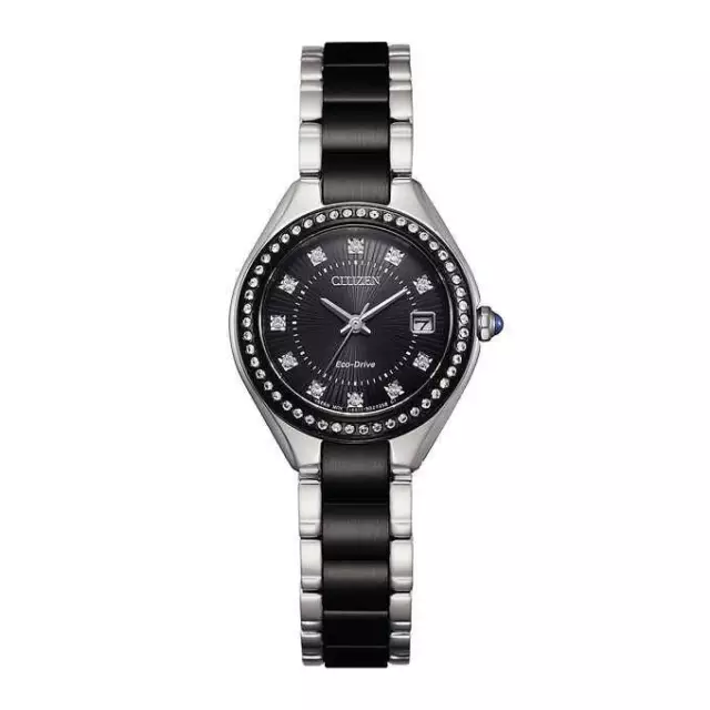 Citizen Silhouette Eco-Drive EW2559-51E Black Dial Stainless Steel Women's Watch