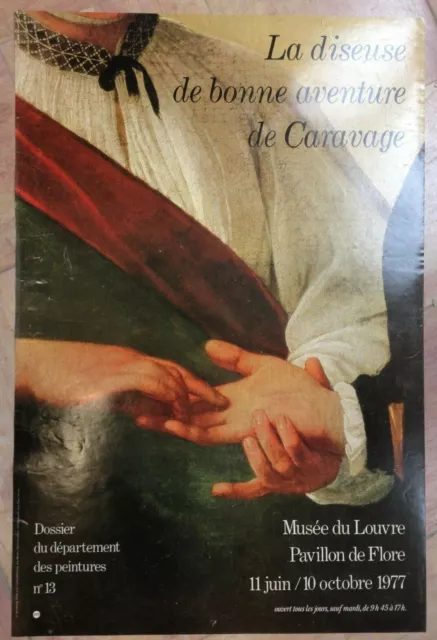 Caravage Affiche Originale Exposition 1977 Musee Du Louvre Paris