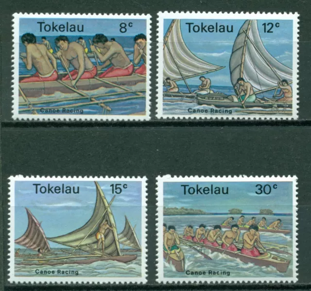 Tokelau Scott #65-68 MNH Canoe Racing Sports $$