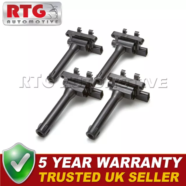 4x Pencil Ignition Coil Packs Fits Land Rover Freelander (Mk1) 1.8