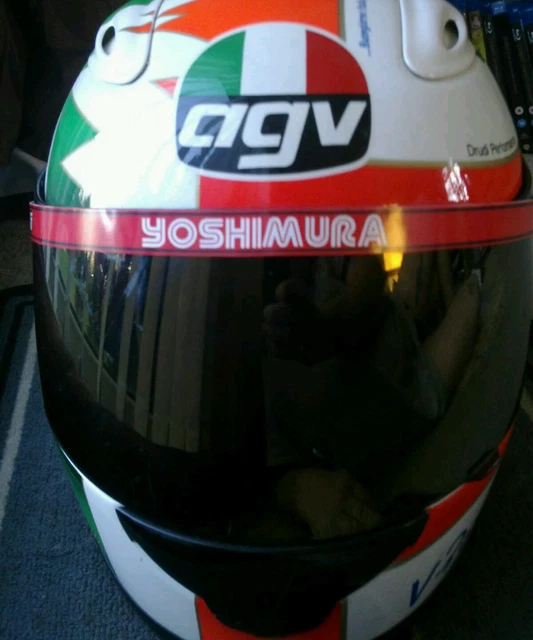 YOSHIMURA 🇯🇵 HELMET visor top decal / sun visor sticker / emblem ( NOS