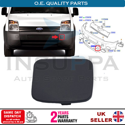FORD TRANSIT/TOURNEO Courier 2014-ON traino paraurti anteriore Eye Trim COVER CAP 