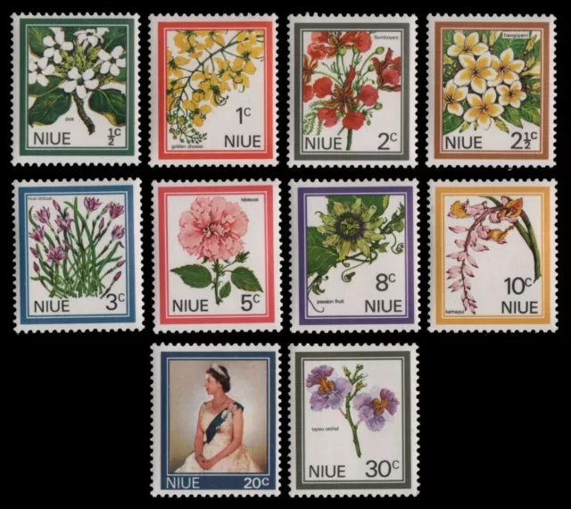 Niue 1969 - Mi-Nr. 99-108 ** - MNH - Blumen / Flowers