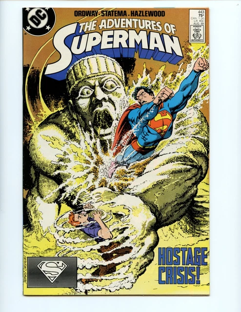 Adventures of Superman #443 Comic Book 1988 VF Jerry Ordway DC Comics
