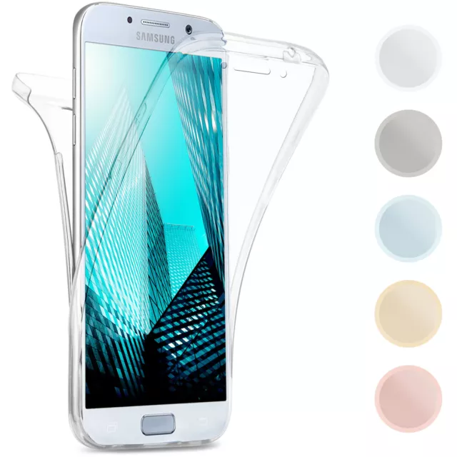 Coque pour Samsung Galaxy A5 2017 Étui en Silicone 360 Degré Housse Autour