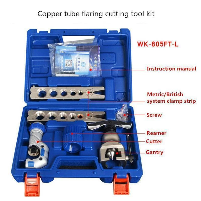 WK805FTL PIPE EXPANDER Refrigeration Tube Flaring Cutting Tool Kit
