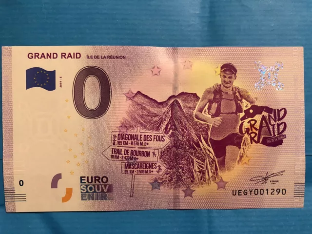 Billet touristique 0 euro Souvenir Grand raid Ile De La Réunion 2019