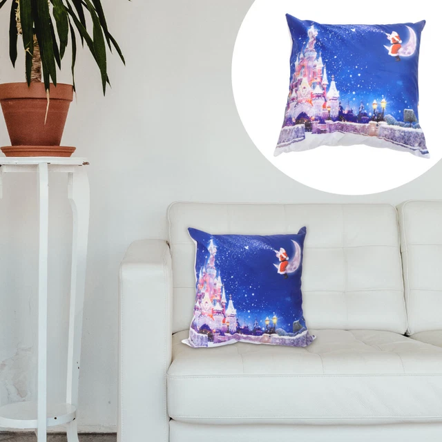 2 Pcs Oreiller De Noël Lanterne Peluche Courte Décor Nativité