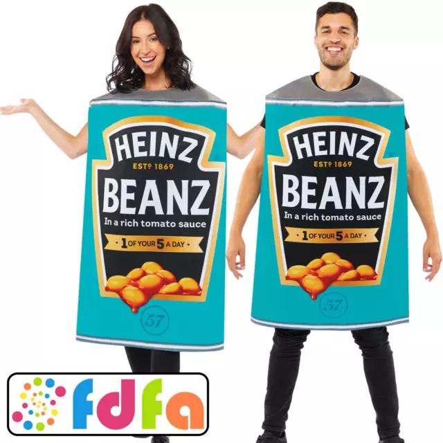 Amscan Official Heinz Beanz Tabard Stag Do Adults Mens Fancy Dress Costume