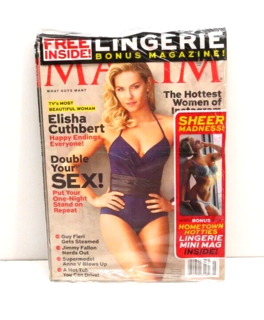 MAXIM MAGAZINE MARCH 2013 Elisha Cuthbert SEALED Lingerie Bonus