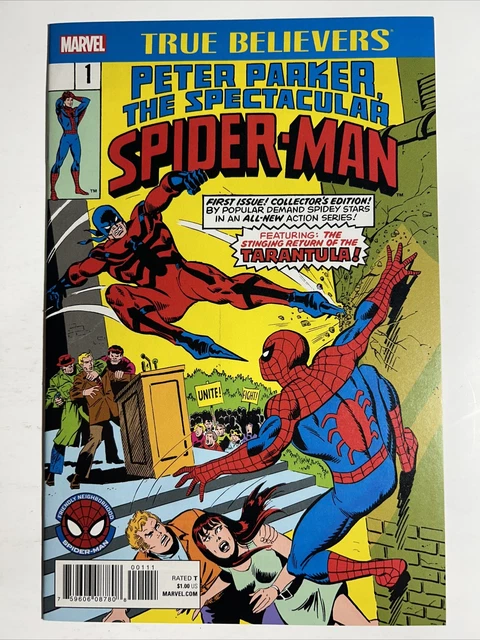 True Believers Peter Parker The Spectacular Spider-Man #1 Marvel Comics NM CopyB