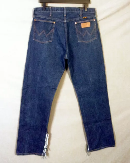 vtg 80s 90s Wrangler USA Made 13MWZ Men's Cowboy Cut Denim Jeans Regular 36 X 31