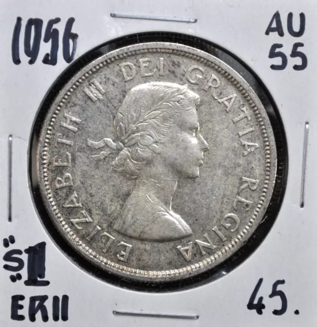 1956 Canada Silver One Dollar