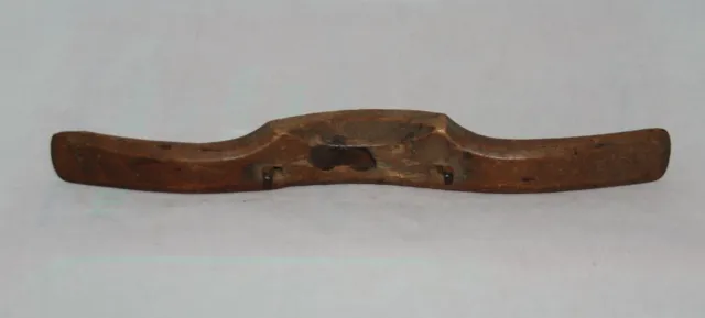 Antique 1800s 12” Adjustable Spoke Shave Draw Knife Wood, Metal & Brass