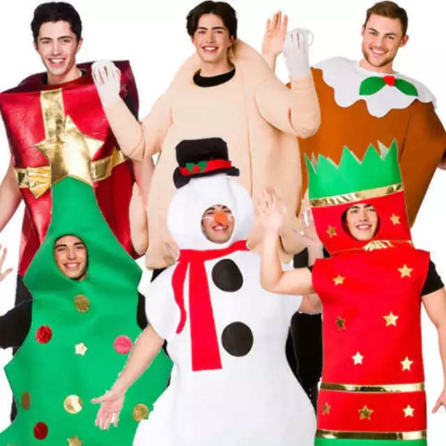 Adult Christmas Fancy Dress Xmas Festive Jolly Season Mens Ladies Costume Outfit