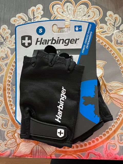 Harbinger Unisex Power Weight Lifting Gloves Black Small Fast Free Shipping  New