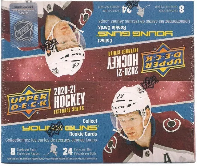 2020-21 Upper Deck Hockey Extended Series SEALED Retail BOX 24 Packs YOUNG GUNS