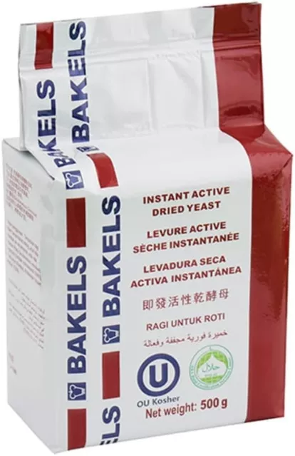 Bakels Instant Active Dried Yeast-500 G-Free Shipping-Fast Delivery-Au