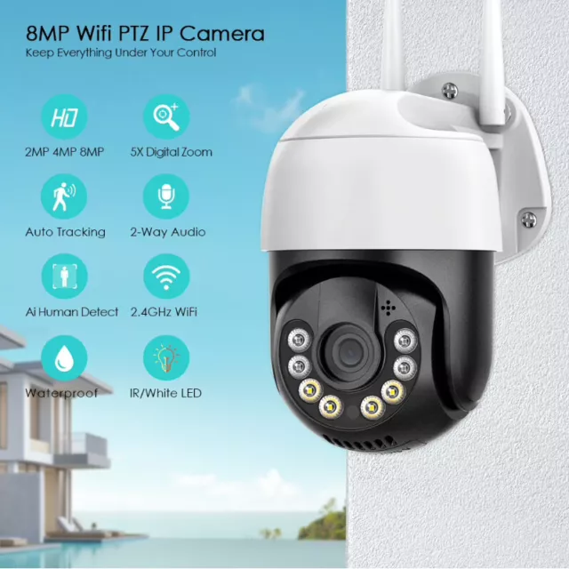 Caméra de Surveillance Extérieure Wifi HD dispositif de sécurité Maison Blanche 2