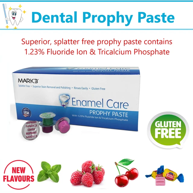 Dental Prophy Paste Enamel Care Non Splatter New Flavours, All Grits Upto 600/pk