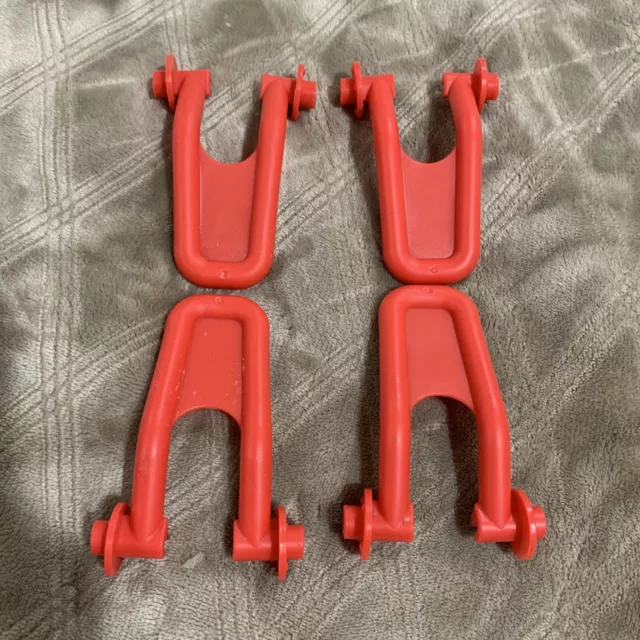 Evenflo Exersaucer Replacement Part Red Stabilizers Lot of 4