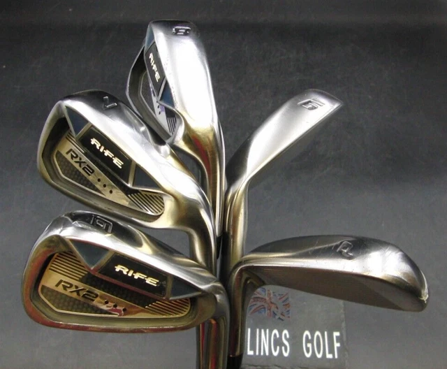 5er Set x Rife RX2 Eisen 6-PW Normalstahlwellen Rife Griffe