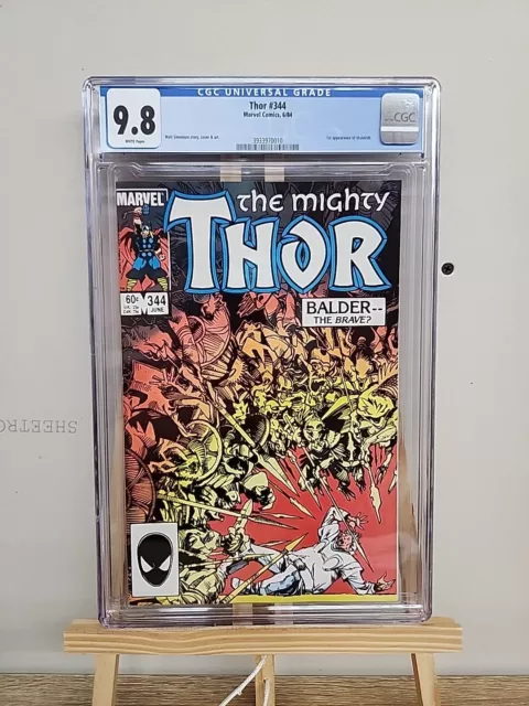 🔑 MIGHTY THOR #344 CGC 9.8 1st APPEARANCE MALEKITH WHITE PAGES 1984 🔑