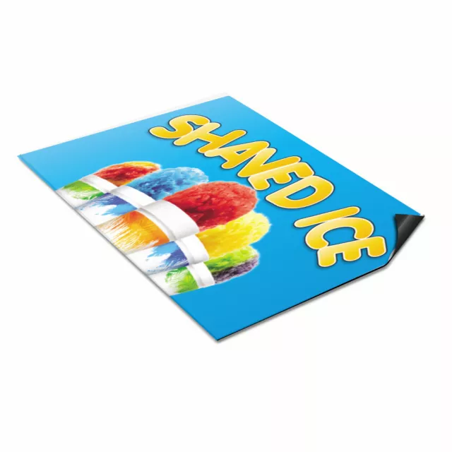 Car Magnet Set of 2 Shaved Ice Outdoor Advertising Printing G Industrial Sign