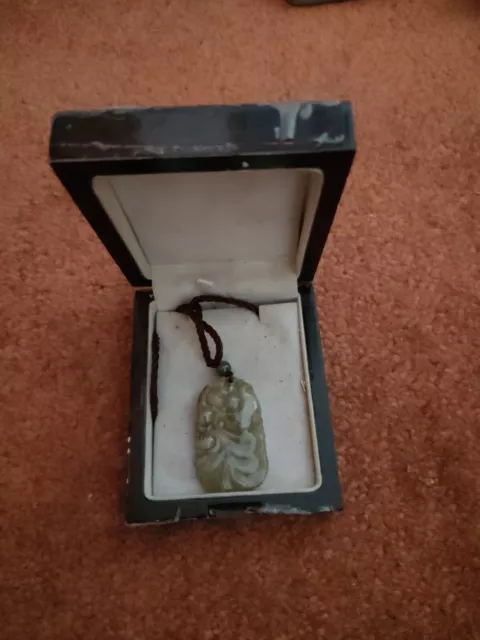 Genuine Chinese Jade Pendant in the old box
