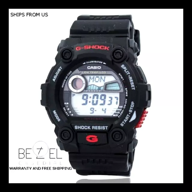 Casio G-Shock G-7900-1DR G7900-1D Digital Black Sports Men's Watch SHIPS FROM US