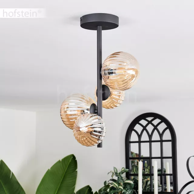 Lampada da soffitto 4 fiamme sfera lampada vetro sonno soggiorno sala da pranzo illuminazione