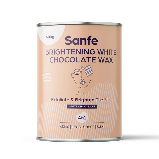 Sanfe Éclaircissement Chocolat Blanc Cire Pour Lisse Épilation 600gm