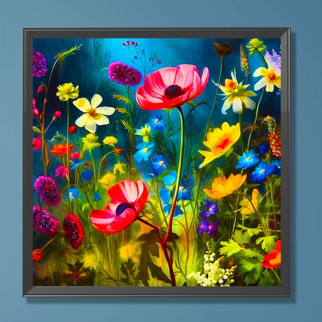 Kit Diamond Painting Vaso Di Fiori - Pittura Con Diamanti Fai Da Te, Decorazione Da Tavolo Con Strass | Regalo Creativo - Foto 5