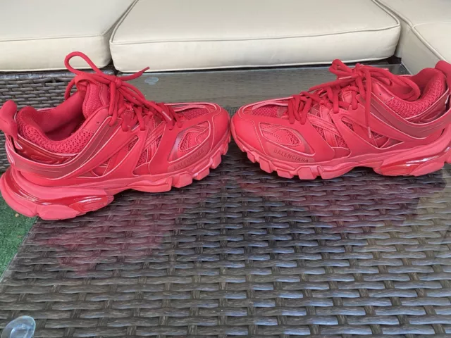 Balenciaga Track Red Sneakers Size 8US  41 EUR