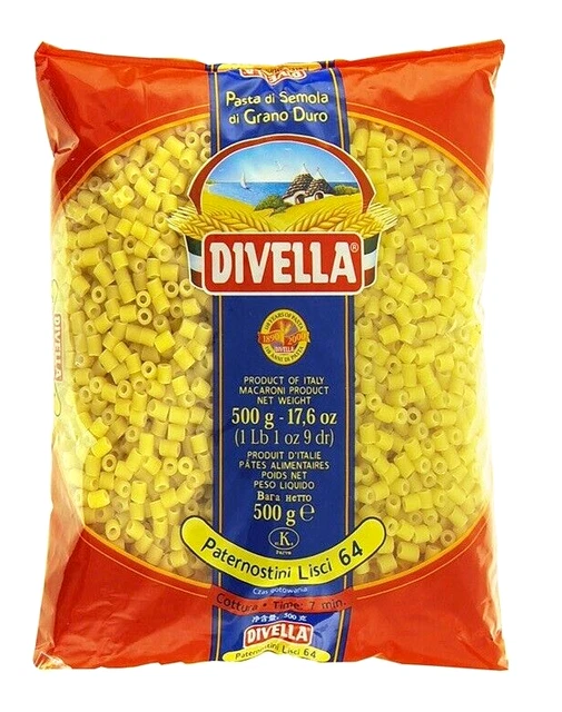 Divella Paternostini N.64 lisci 500 g Divella Paternostini 64 lisci 500 g