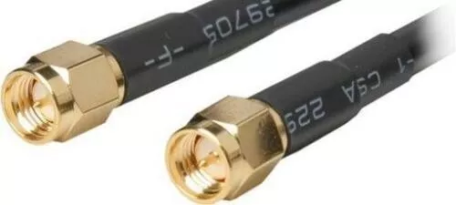 1m SMA Male to SMA Male Low Loss LL195 Coaxial Antenna Extension Cable