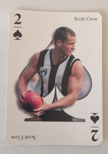 AFL - COLLINGWOOD Magpies - Single Playing Card - Scott Crow- Two of ...