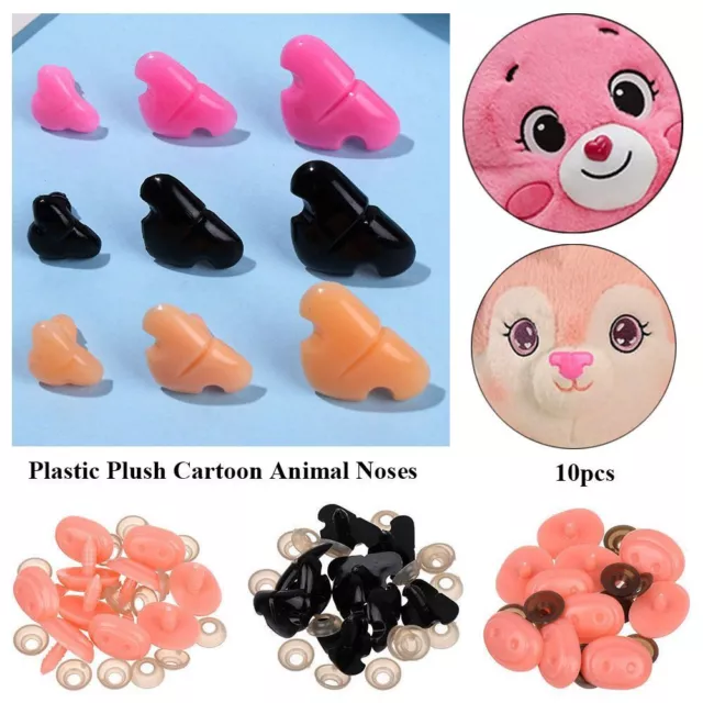 DIY TOYS FOR White Bear Plush Doll Accessories Puppet Crafts Oval Safety  Eyes $1.87 - PicClick AU