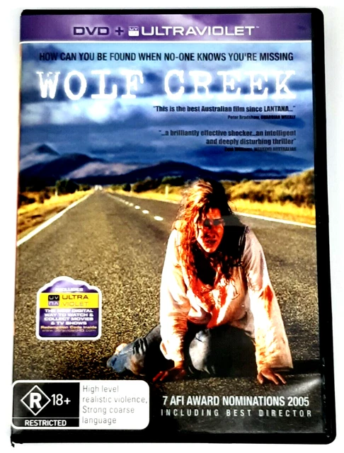 Wolf Creek DVD 2005 John Jarrett Horror Rated R 18+