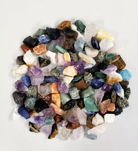 Raw Crystal Chunks - 1" to 2" Assorted Crystals Bulk - Rough Gems Stones Mix Lot