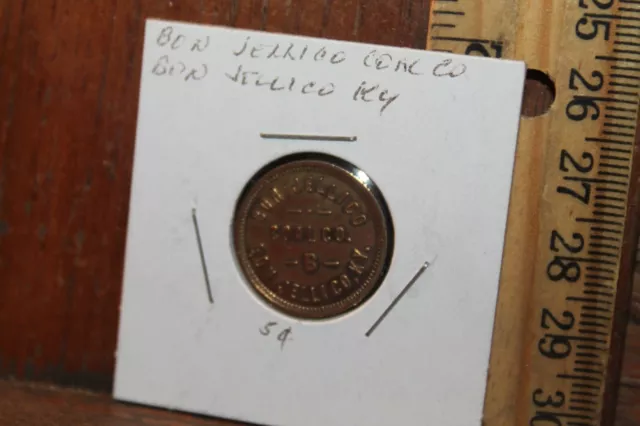 Antique Coal Mining Scrip Bon Jellico Coal Co. Kentucky 5 Cent