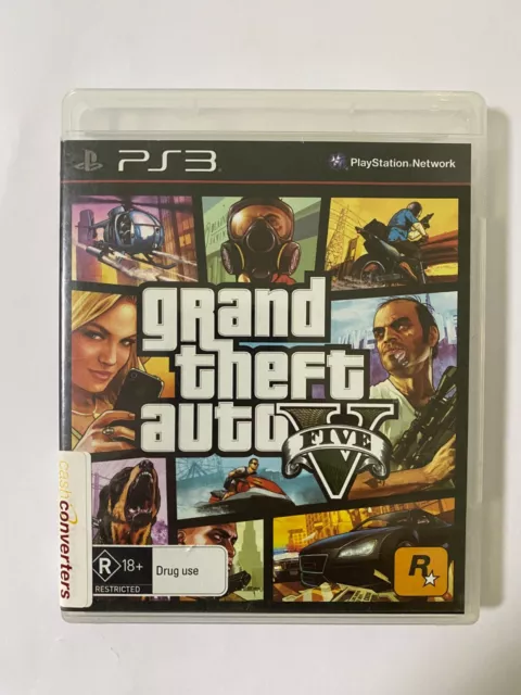 Grand Theft Auto V (PlayStation 3, 2013) PS3 - CIB W/ Map