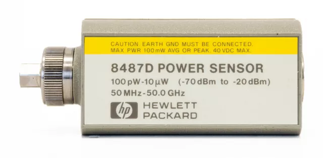 HP Agilent Keysight 8487D Average Power Sensor -70 -20dBm 50 MHz 50 GHz E4418B