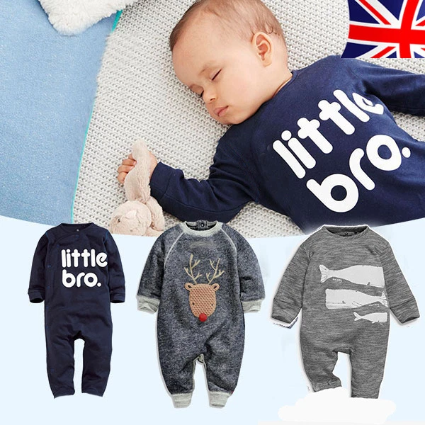 Tute neonato bambini neonati abiti body tuta vestiti neonato venditore Regno Unito