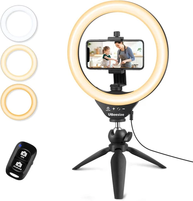 LED Circle Light Live Streaming Makeup Youtube Tik Tok Compatible Ios Android