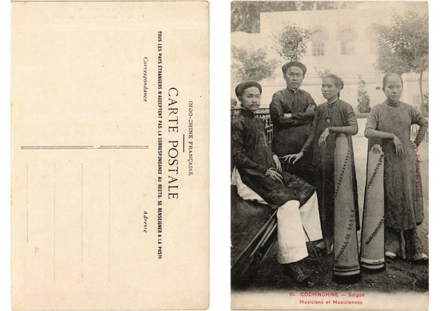 CPA AK Cochinchine Saigon Musiciens et Musiciennes VIETNAM INDOCHINE (615468)
